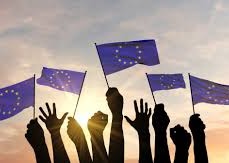 EU flags